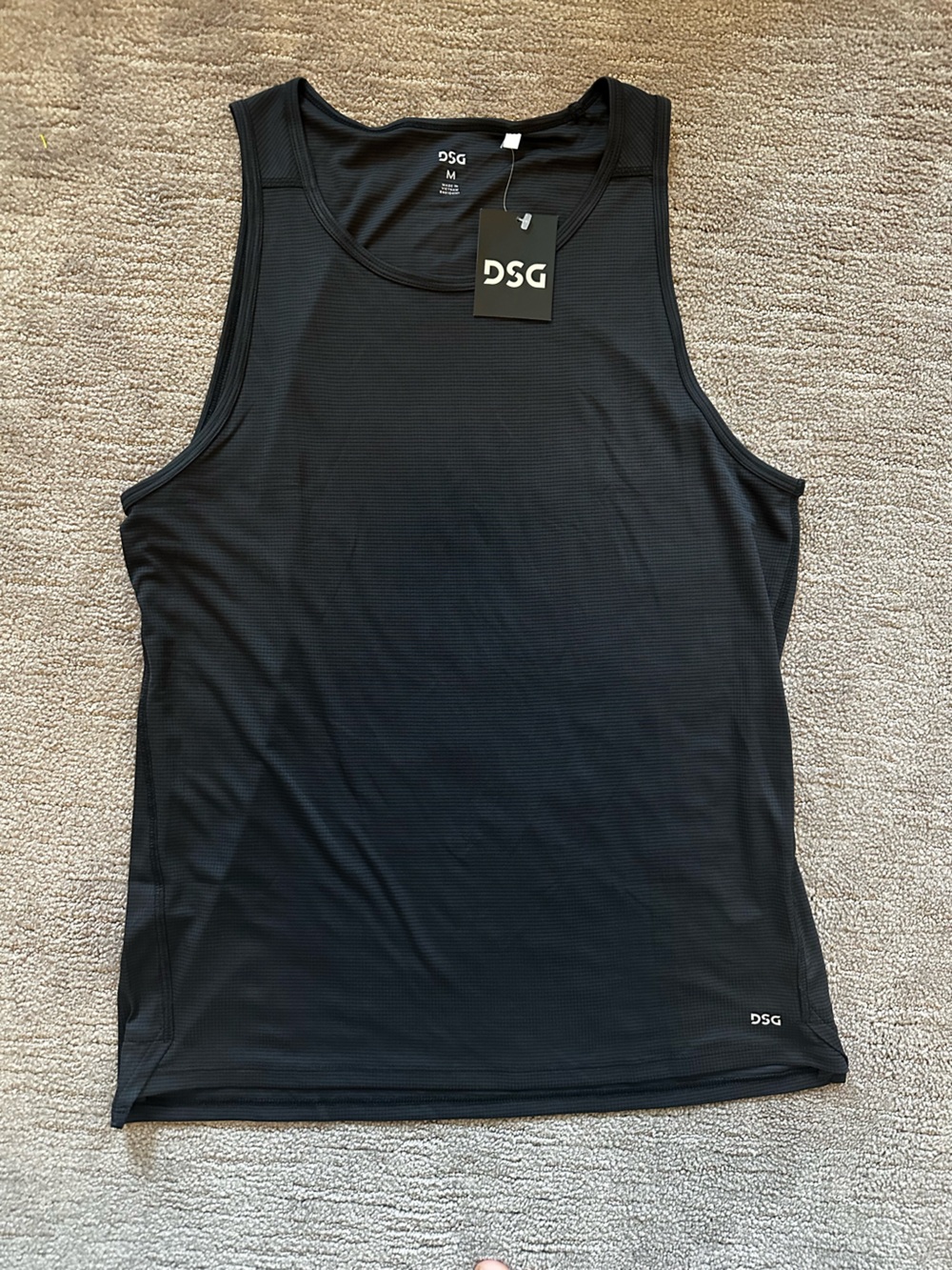 DSG Black Men's Athletic Tank Top